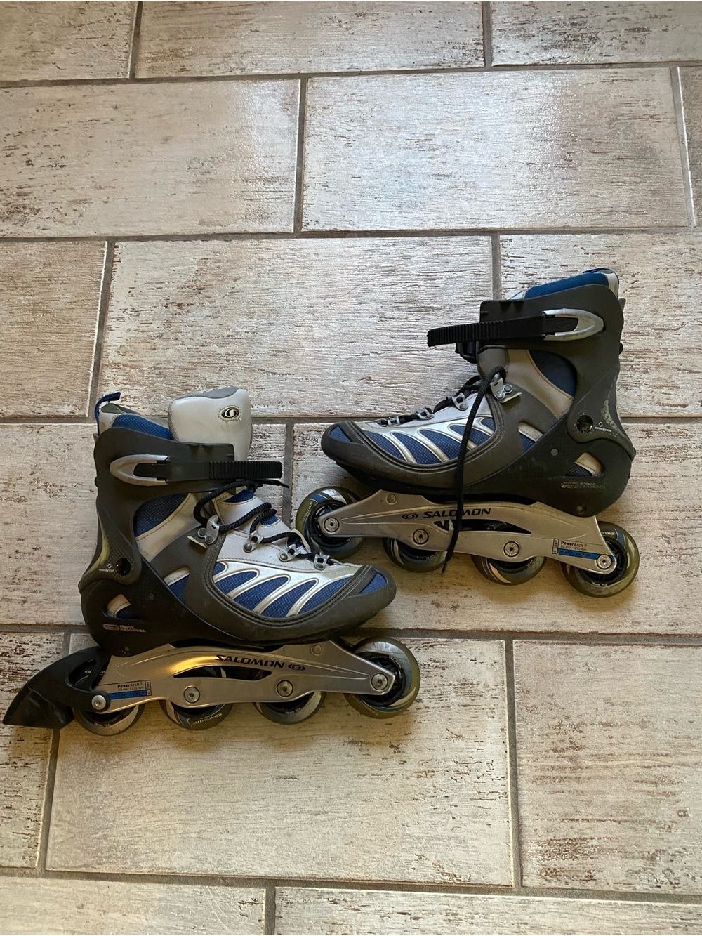 Salomon Men’s DR 100 Inline Skates - Blue and Gray Size 10.5